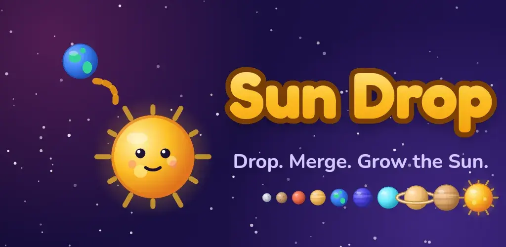 Sun Drop: drop, merge, grow the Sun
